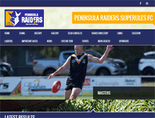 Tablet Screenshot of peninsularaiders.com.au